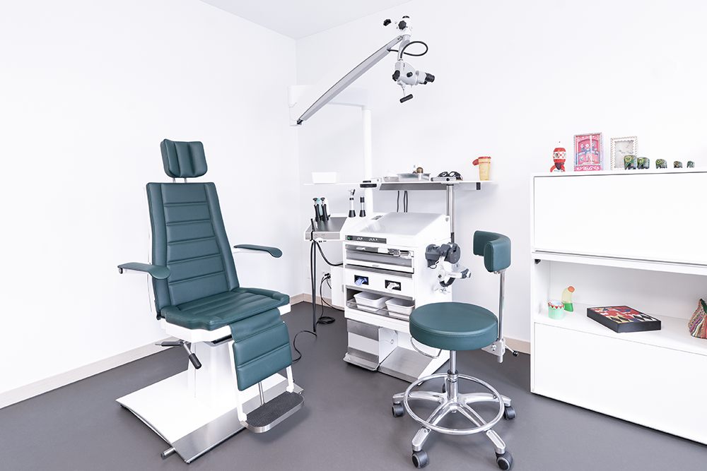 Behandlungsraum Praxis HNO im Seefeld Zürich
